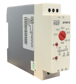 RELE TEMPORIZ.REVERSION DIGIMEC 3VA 50-60HZ 220V. 12-3, 15-5, 20-5, 27-3, 30-5, 150-15SEG DTRF/6