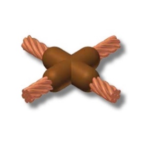 "MOLDE DE GRAFITO THERMOWELD USA M-3173 (CC-4)  CABLE-CABLE ""X"" 120-120 MM2 (#200) "