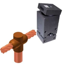 "MOLDE DE GRAFITO THERMOWELD USA M-3388 (CR-2) JABALINA-CABLE ""T"" 5/8""-35 MM2 (#90) "