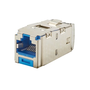 JACKS BLINDADO CAT 6A HEMBRA AZUL PANDUIT CJS6X88TGBUY PANNET