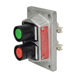 CAJA APE CON BOTONERA PARA CONTROL 600VAC 2 CONTACTOS ROSCA NPT 3/4" CROUSE HINDS EDS2190