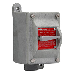 CAJA APE LLAVE INTERRUPTOR CAPACIDAD 220 Y 270 VAC DE 1 POLO CROUSE HINDS EDS2129