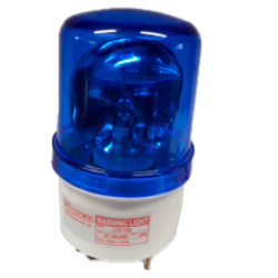 BALIZA DE SEÑALIZ ROTAT. CSC LTE-1104 220VAC, 10W, DIAM. 102mm AZUL