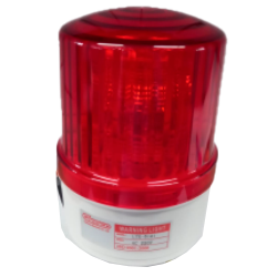 BALIZA DE SEÑALIZ ROTATIVA CSC, LED 124mm, 2W, 220V, ROJO, LTE-5121, LUZ.