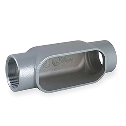 CONDULET C FORM 7 CROUSE HINDS DE 1.1/2" NPT, DE HIERRO NEMA 7 CON TAPA Y EMPAQUE CL1, DIV2 C57CG