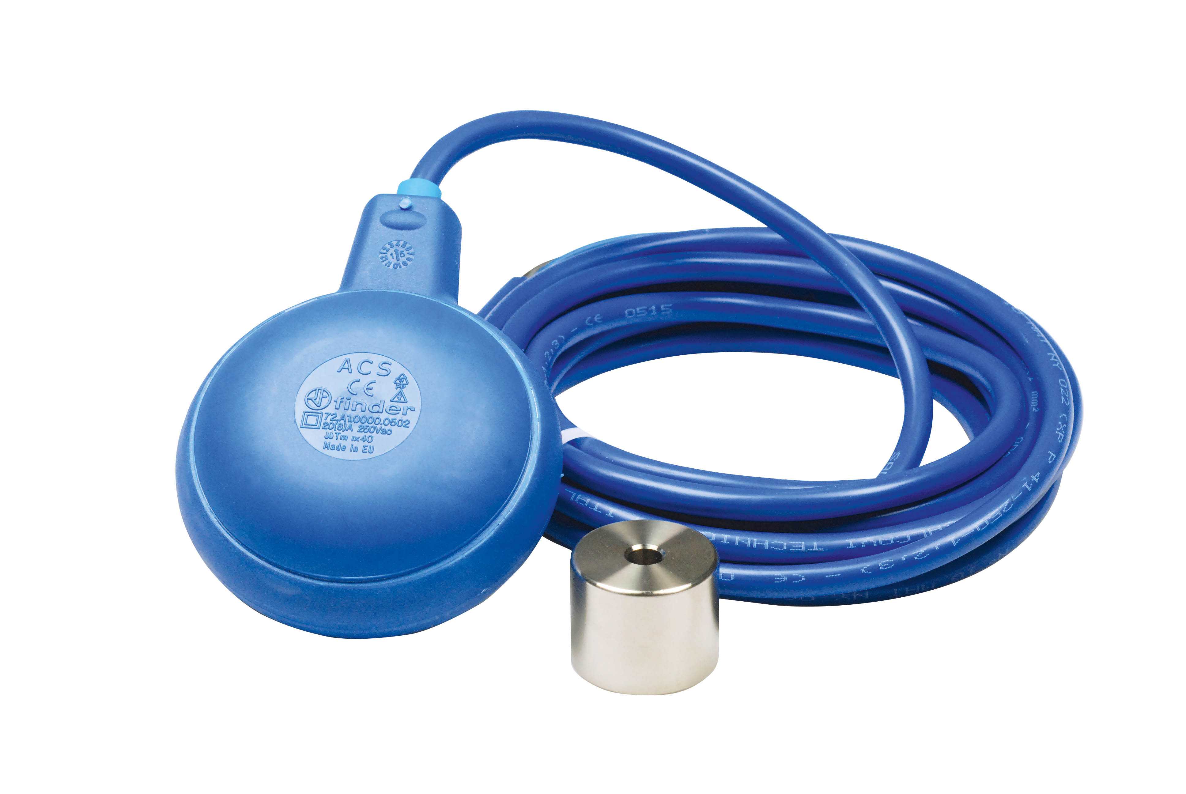 BOYA DE CONTROL DE NIVEL P/AGUAS BLANCAS FINDER 1 INV, 10A ACS CERTIFICADO, 5MTS 72A100000502