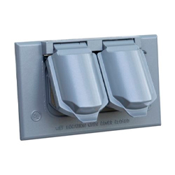 TAPA DOBLE PARA ENCHUFES P/INTEMPERIE UL CROUSE HINDS TP7207