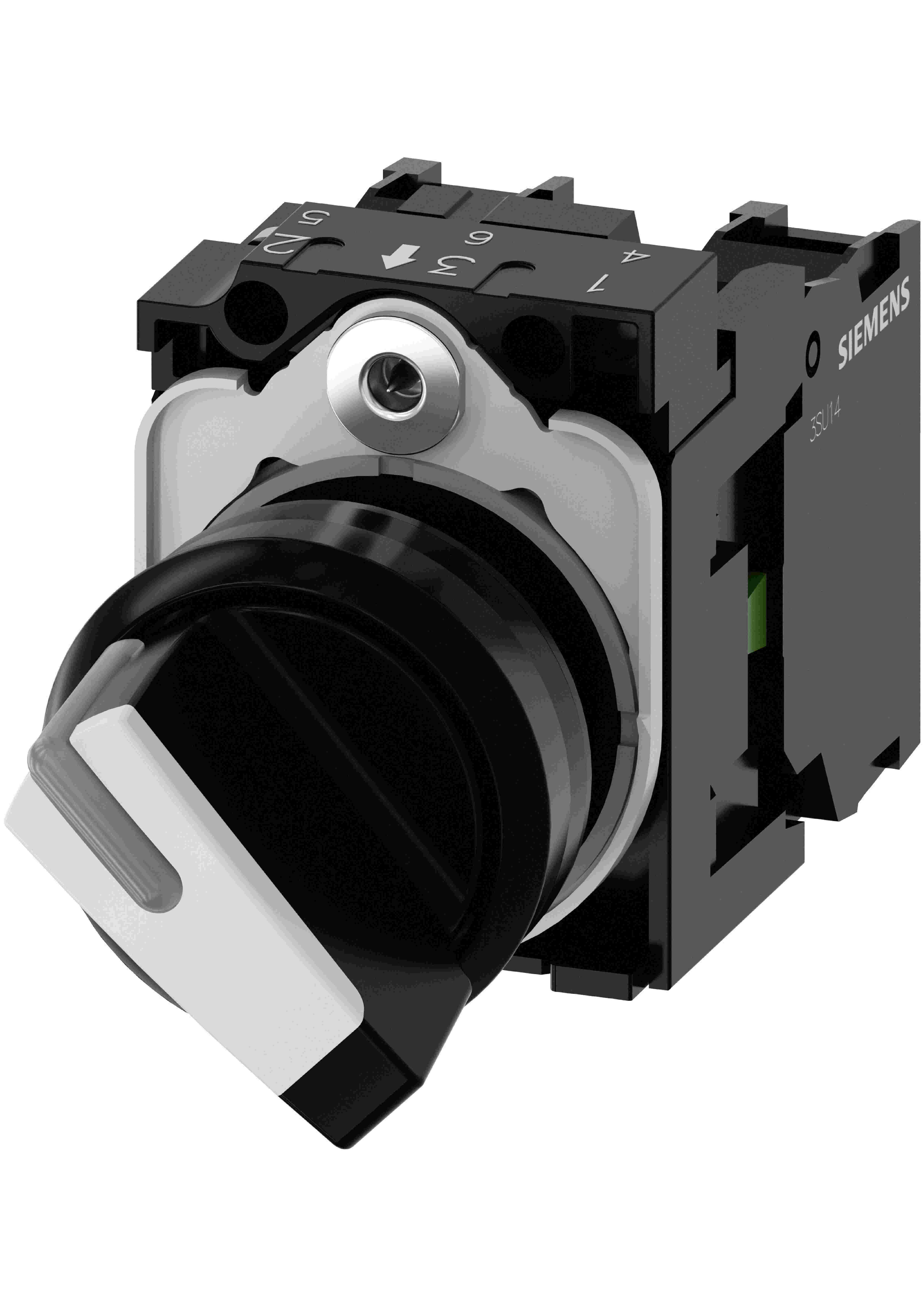LLAVE SELECTORA DE 2 POSICIONES SIEMENS 1NA 22MM 3SU1100-2BF60-1MA0
