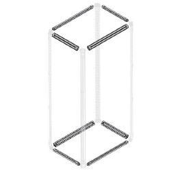 TRAVESAÑO HORIZONTAL ABB E POWER CHAPA ZINCADA P=500MM 4PZS PCFM0500 1STQ007039A0000