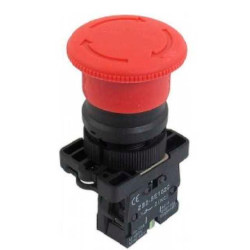 BOTONERA MODULAR DE EMERGENCIA ABB TIPO HONGO C/GIRO ROJO 40MM 1NC