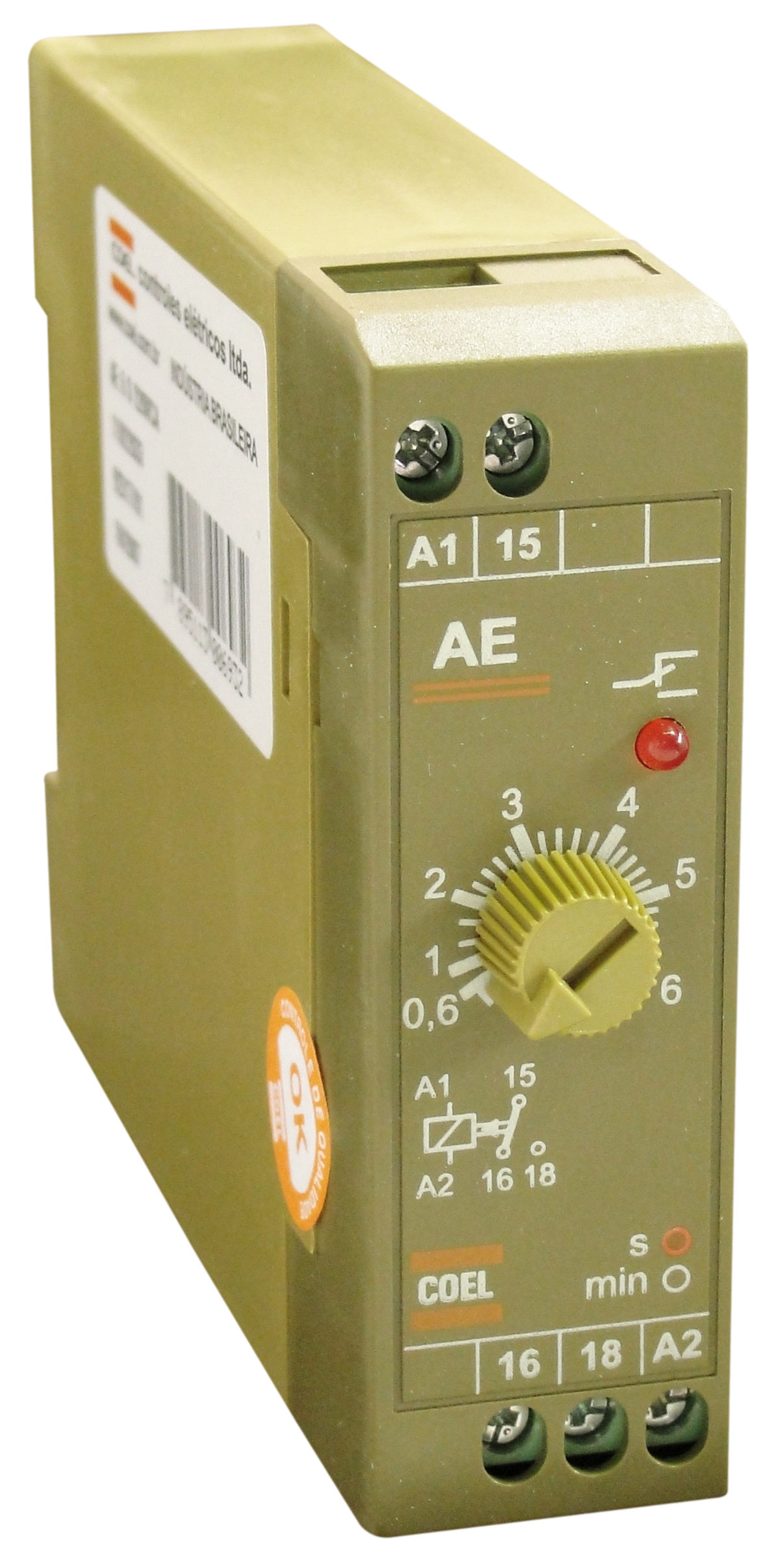 TEMPORIZADOR 0.1-3SEG 94-240VAC 24VAC/CC 48-63HZ COEL AEG-UCS---S----