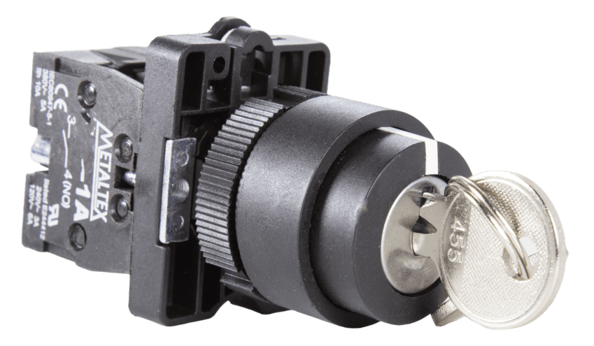 LLAVE METALTEX P20KSR4-B-2AB 3 POS. C/LLAVE