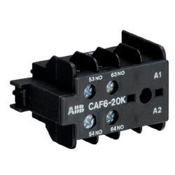 CONTACTO AUXILIAR FRONTAL ABB P/MINICONTACTOR K6, CAF6-20K 2NA GJL1201330R0005