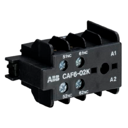 CONTACTO AUXILIAR FRONTAL ABB P/MINICONTACTOR K6, CAF6-02K 2NC GJL1201330R0009
