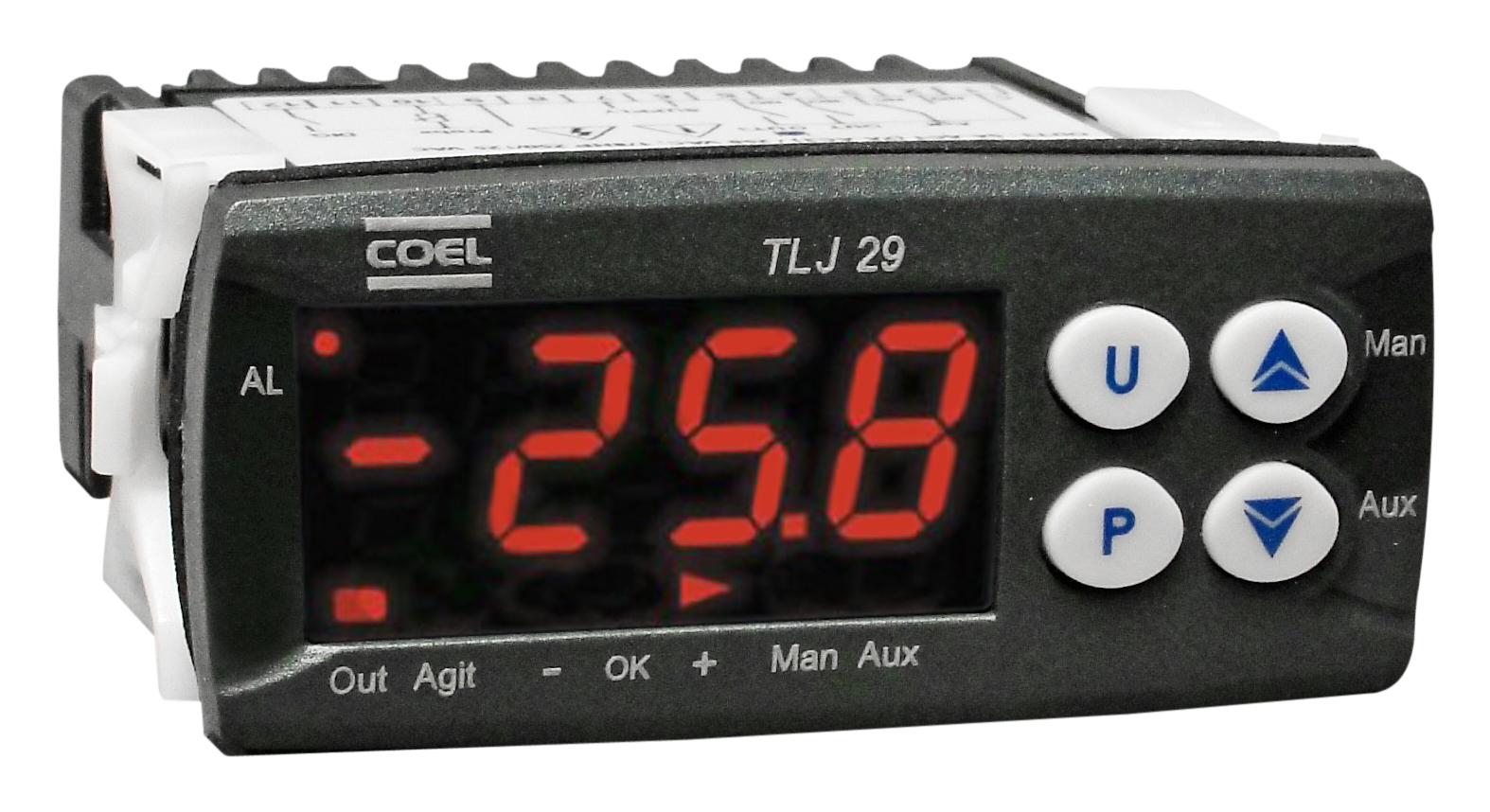 CONTROL DE TEMPERATURA P/TANQUE DE LECHE MICROPROC. 100-240VAC 35X75MM COEL TLJ29-HRR