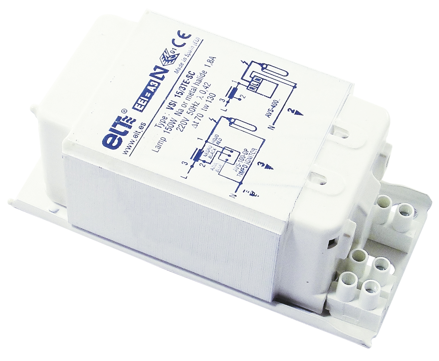REACTOR ELT ESPAÑA NA-HM 150W 220V 50HZ 6112500